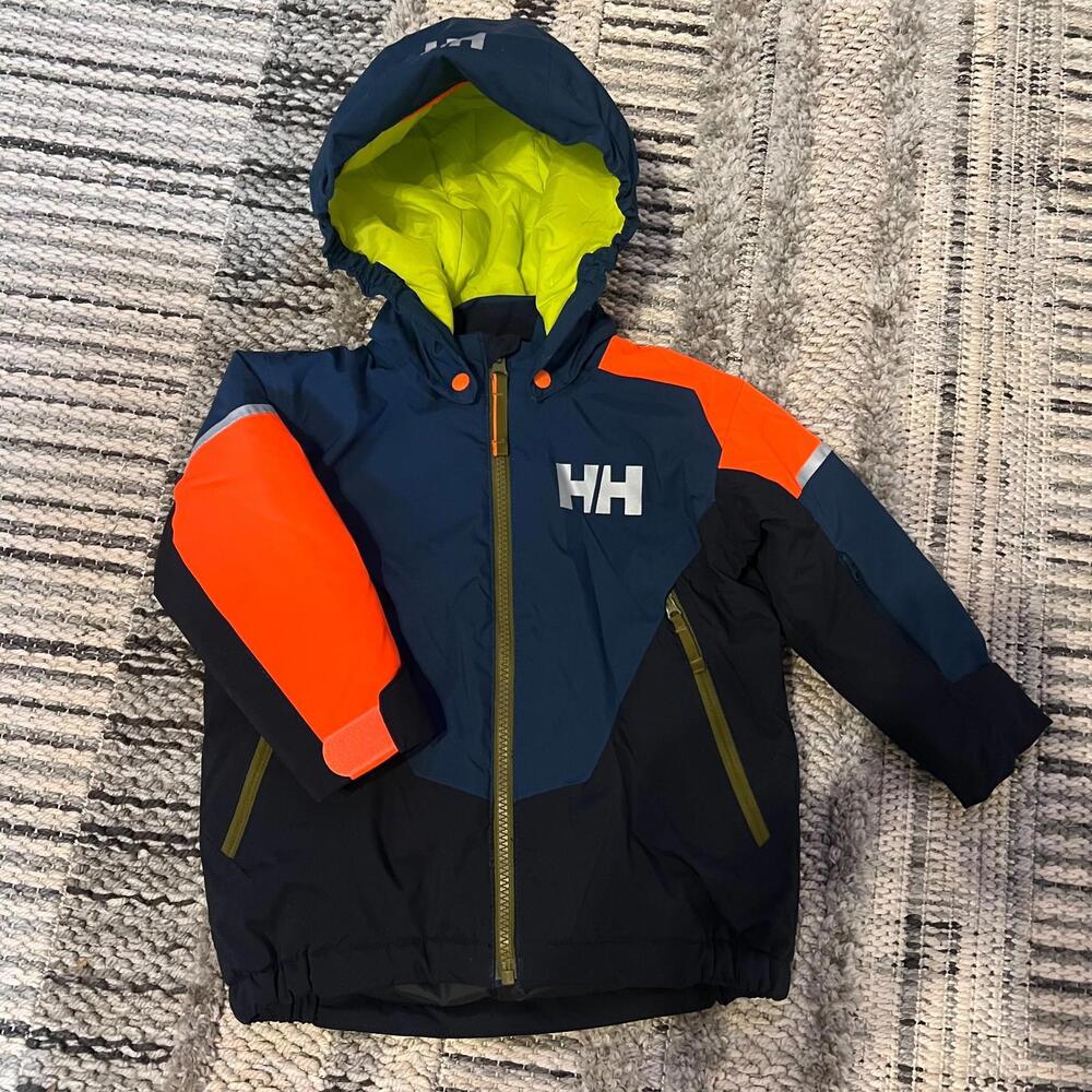 Helly Hansen Kids Rider 2.0 Ski Jacket‎ PrimaLoft Navy Winter coat 1 year 86